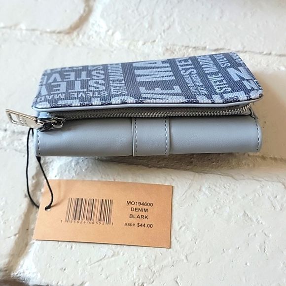 NWT STEVE MADDEN HAYES & LARK BLUE DENIM MULTI PURSE AND WALLET SET SHOULDER BAG - Picture 5 of 7